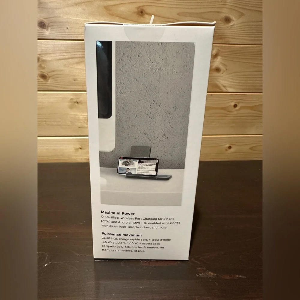 BRAND NEW IOTTIE ion wireless duo stand + pad charging device